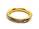 Bague 55 Alliance bicolore - Bague en or jaune et or blanc 18 carats 58 Facettes 1178342CD