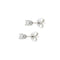 Boucles d'oreilles Boucles d’oreilles puces - Or blanc 18 carats et diamants 0,38 ct 58 Facettes 118