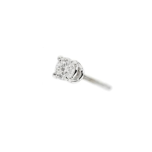 Boucles d'oreilles Boucles d’oreilles puces - Or blanc 18 carats et diamants 0,38 ct 58 Facettes 118