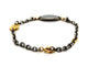 Bracelet Bracelet gourmette bébé bicolore en or jaune et or blanc 18 carats 58 Facettes 1180578CD