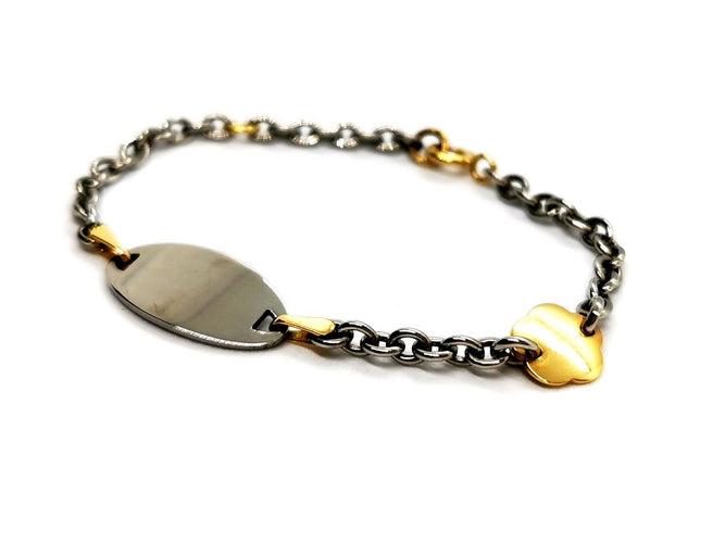 Bracelet Bracelet Gourmette Or jaune, Or blanc 58 Facettes 1180578CD