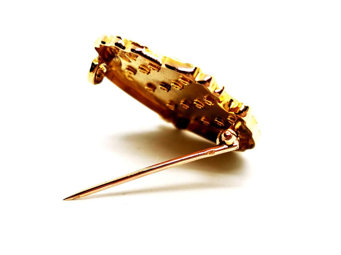 Broche Broche vintage en or jaune 18 carats et diamants 58 Facettes 1186403CN