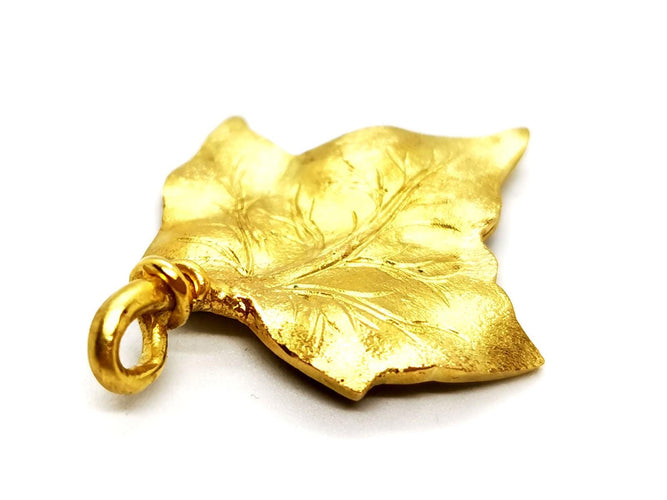 Pendentif Pendentif feuille en or jaune 18 carats 58 Facettes 1186404CN