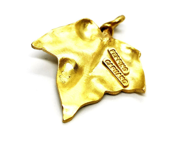 Pendentif Pendentif feuille en or jaune 18 carats 58 Facettes 1186404CN