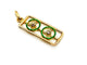Pendentif Pendentif rectangulaire en or jaune 18 carats et diamants 58 Facettes 1186475CN