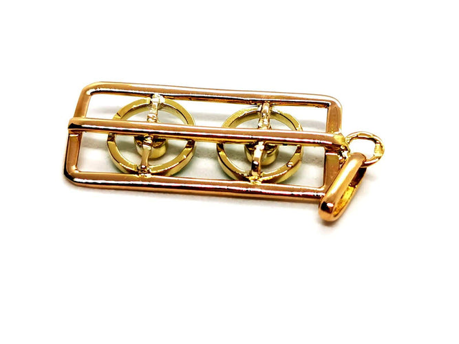 Pendentif Pendentif rectangulaire en or jaune 18 carats et diamants 58 Facettes 1186475CN