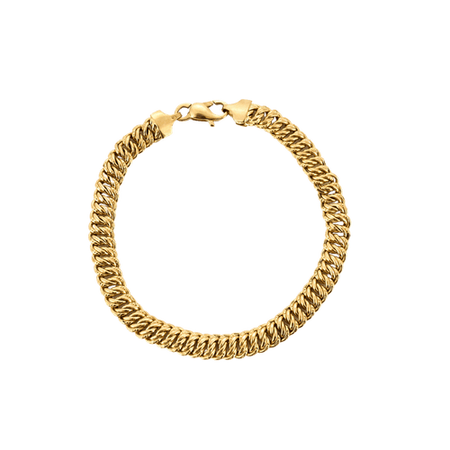 Bracelet Bracelet maille américaine fine en or jaune 18 carats 58 Facettes BO/240036/