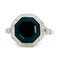 Bague 55 Bague Art déco en platine avec diamants et onyx 58 Facettes 596F005ED5EF462EB891EDCDB38AD8FA