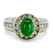 Bague 54 Bague cabochon émeraude et diamants en or 14 ct 58 Facettes E67256F434934830B7C565629B701C58