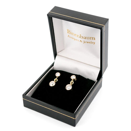 Boucles d'oreilles Boucles d'oreilles pendantes en or 14 carats et diamants taille ancienne 58 Facettes 61E48996FA8C4156AB8A0EA950D5A587