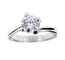 Bague 50 Bague solitaire - Diamant 1,20 ct en or blanc 18 kt 58 Facettes 12503