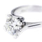 Bague 50 Bague solitaire - Diamant 1,20 ct en or blanc 18 kt 58 Facettes 12503
