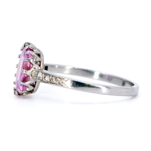 Bague 55 Bague saphir rose et diamants en platine 58 Facettes 1F8771A3B75C475AACE1920DBAA09601