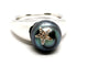 Bague 51 Bague en or blanc 18 carats avec perle de Tahiti et diamants 58 Facettes 1292003CN