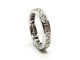 Bague 50 Alliance tour complet - Bague en or blanc 18 carats et platine, diamants 58 Facettes 1292048CN