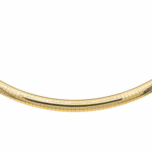 Collier Collier ras-de-cou en or jaune 18 carats, maille oméga 58 Facettes 1292143CN