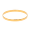 Bracelet Bracelet demi-jonc ovale bombé en or jaune 18 carats 58 Facettes 1292185CN