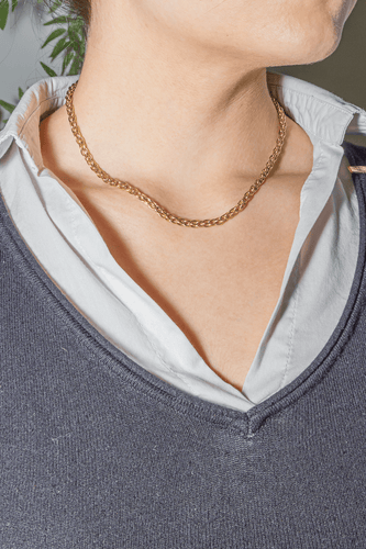 Collier Collier Maille ovale Or jaune 58 Facettes 1292211CN