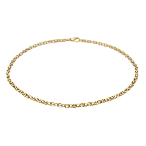 Collier Collier maille ovale en or jaune 18 carats 58 Facettes 1292211CN