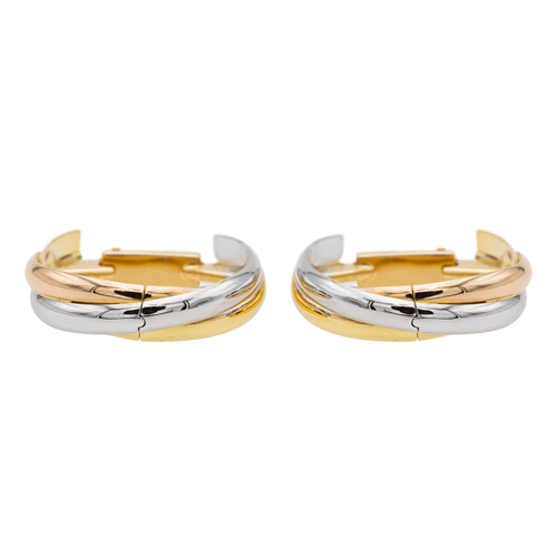 Boutons de manchette Cartier Boutons de manchette Trinity Or blanc, Or jaune, Or rose 58 Facettes 1292298CN