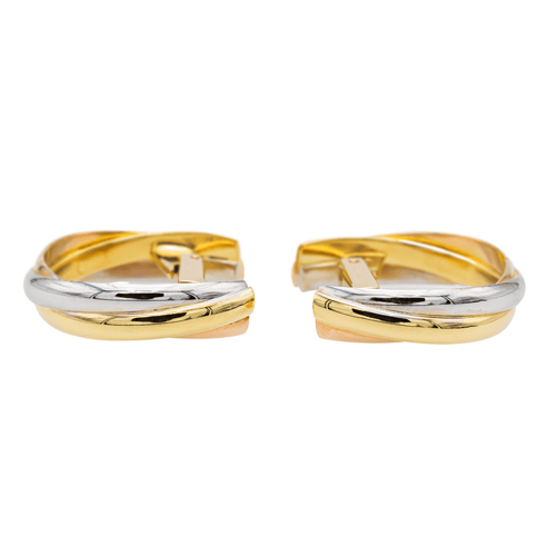 Boutons de manchette Cartier Boutons de manchette Trinity Or blanc, Or jaune, Or rose 58 Facettes 1292298CN