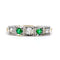Bague 54 Bague Art déco en or jaune 18 ct avec diamants et émeraudes 58 Facettes D5D86F8550D1421C80BB3903C8563CE7