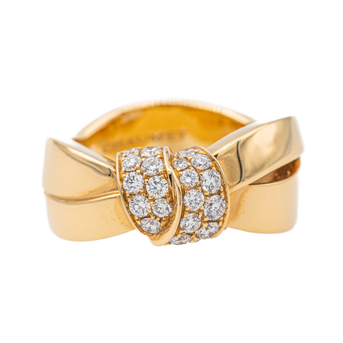 Bague 53 Chaumet Lien Séduction - Bague Liens en or rose et diamants 58 Facettes 1347095CN