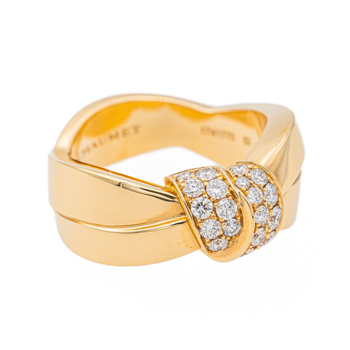 Bague 53 Chaumet Lien Séduction - Bague Liens en or rose et diamants 58 Facettes 1347095CN