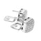 Boucles d'oreilles Boucles d'oreilles - Puces carrées en or blanc 18 kt et diamants 58 Facettes 13519