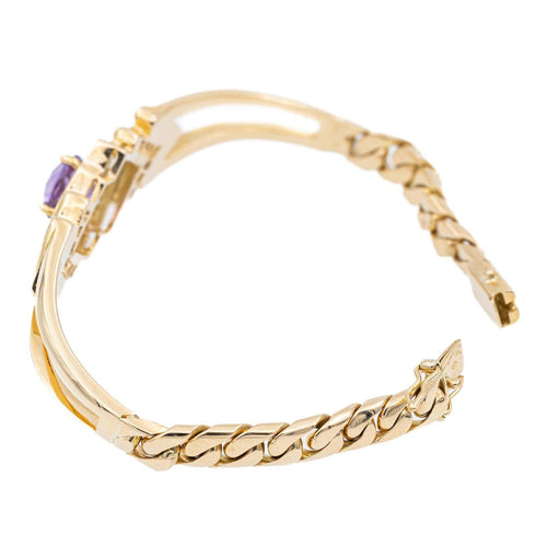 Bracelet Bracelet Or jaune Améthyste, Diamant 58 Facettes 1352336CN