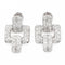 Boucles d'oreilles Art déco - Boucles d’oreilles en platine et or blanc avec diamants 58 Facettes 1352343CN