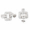 Boucles d'oreilles Art déco - Boucles d’oreilles en platine et or blanc avec diamants 58 Facettes 1352343CN