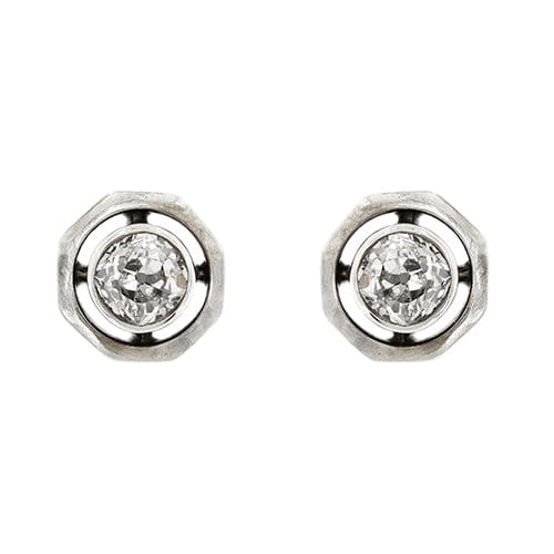 Boucles d'oreilles Boucles d’oreilles point de lumière en or 18 ct et diamants 0,50 ct 58 Facettes 13584