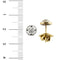 Boucles d'oreilles Boucles d’oreilles point de lumière en or 18 ct et diamants 0,50 ct 58 Facettes 13584