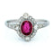 Bague 55 Quatrefoil - Bague en platine avec rubis et diamants 58 Facettes 5D1A72A5A0884D5C906DB26350BA9C87