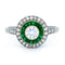 Bague 56 Bague en platine avec diamants et émeraudes 58 Facettes E84A9FD75F0548489FF11C1CF98CB82A