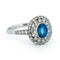 Bague 55.5 Bague Art déco - Platine, saphir ovale et diamants 58 Facettes BE68B24A4C894F3E8BE652F8855483A5