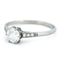 Bague 55 Solitaire - Bague en platine avec diamant et saphirs 58 Facettes 373E6EC83FDC495992EAD2778E11E290