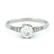 Bague 55 Solitaire - Bague en platine avec diamant et saphirs 58 Facettes 373E6EC83FDC495992EAD2778E11E290