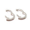 Boucles d'oreilles Boucles d'oreilles créoles or blanc diamants 58 Facettes