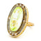 Bague 57 Bague cluster Art déco en or jaune 14k et platine, spinelle et diamants 58 Facettes 6F8F1FBB2B0042358917E69756857F53