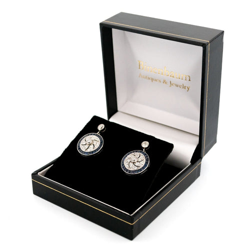 Boucles d'oreilles Boucles d'oreilles pendantes Art déco en platine, diamants et saphirs 58 Facettes CB8B2E4D08C644A5846B8F116F4EB2F4