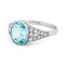 Bague 55.5 Bague en platine avec aigue-marine et diamants 58 Facettes 8CC48577AEF742F9803A387625EB06B3