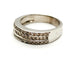 Bague 55 Bague en or blanc 18 carats sertie de diamants 58 Facettes 1430573CN