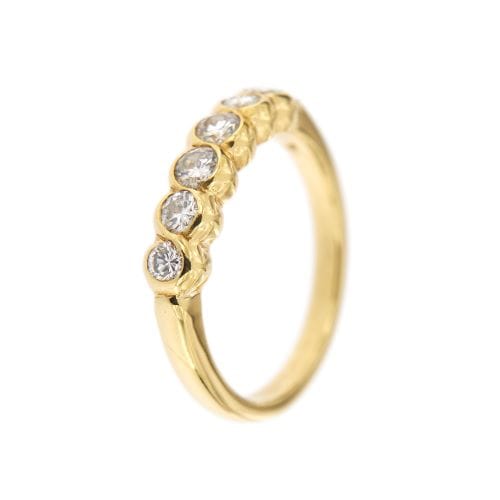 Bague 52 Bague rivière - Diamants 0,50 ct en or jaune 18 kt 58 Facettes 14330