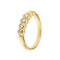 Bague 52 Bague rivière - Diamants 0,50 ct en or jaune 18 kt 58 Facettes 14330
