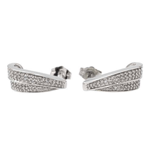 Boucles d'oreilles Boucles d'oreilles Or blanc Diamant 58 Facettes 1442757CN