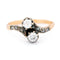Bague 54 Bague toi et moi en or 18k et argent avec diamants 58 Facettes 623C171FA9944B33B9E46C2049D1BAF2