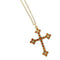 Collier Collier - Croix en or jaune 18 carats et grenats naturels 58 Facettes 14894