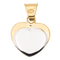 Pendentif Pendentif cœur en or jaune et or blanc 18 carats 58 Facettes 1468597CN